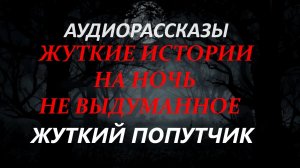 СТРАШНЫЕ РАССКАЗЫ НА НОЧЬ-ЖУТКИЙ ПОПУТЧИК
