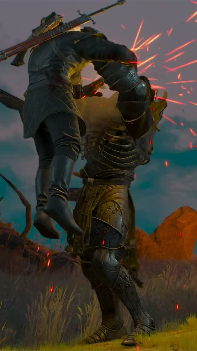 КТО УЧИЛ ТЕБЯ ДРАТЬСЯ Месть Геральта. Лысая гора. The Witcher 3 - Wild Hunt #shorts