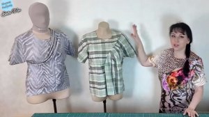 Блузка - футболка. Просто поиграла с выкройкой футболки.