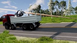Автомобили против гигантского кратера на дороге ▶️ BeamNG Drive