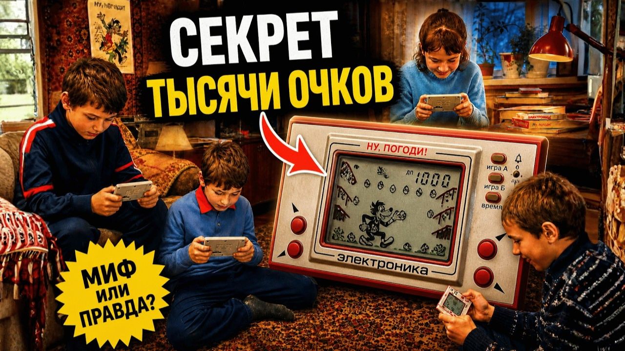 Электроника портативная игра - «Ну, погоди!» Секрет тысячи очков