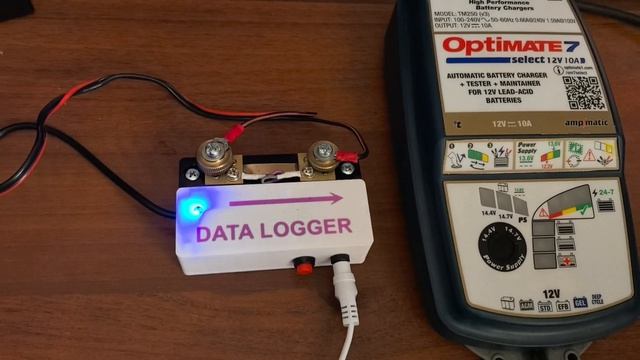 Логгер Mqtt, контроля Напряжения и Тока + Температуры. Заряд / Разряд аккумулятора. смотреть онлайн