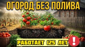 Огород без полива летом - система Ивана Овсянникова