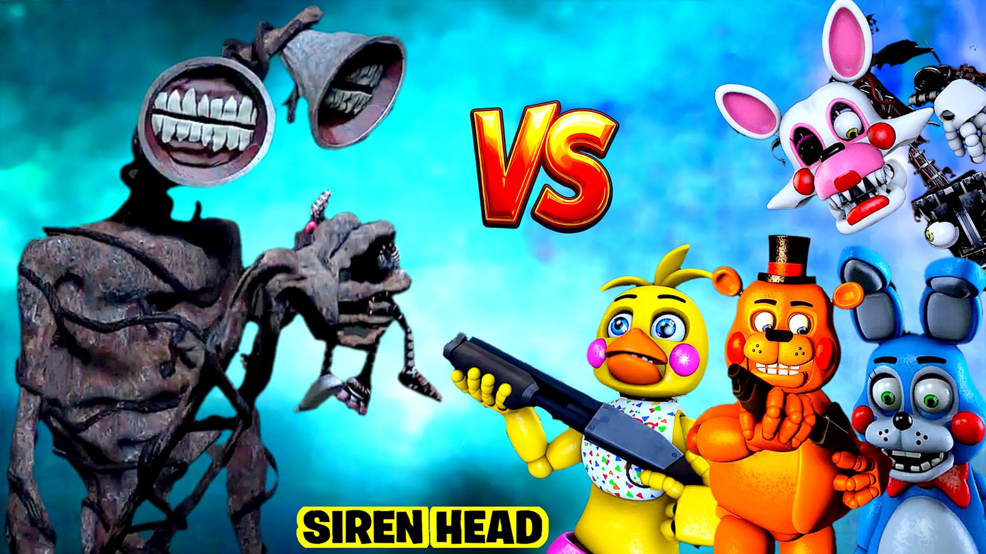 📢 СИРЕНОГОЛОВЫЙ 📢 против АНИМАТРОНИКОВ. Кто круче? SIREN HEAD vs TOY ANIMATRONICS. смотреть онлайн