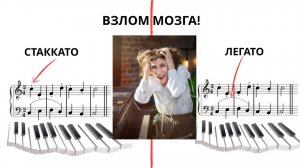 Легато в правой стаккато в левой: упражнение, которое включит ваш мозг