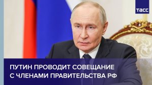 Путин проводит совещание с членами Правительства РФ