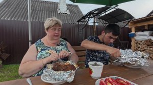 Сколько мы плотим за дачу в год?  Мариную и запекаем ребрышки в тандыре.