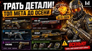 ТРАТЬ ДЕТАЛИ! ТОП МЕТА ОРУЖИЯ ДО ОСЕНИ 2026 WARFACE + ПИСТОЛЕТЫ И СНАРЯЖЕНИЕ