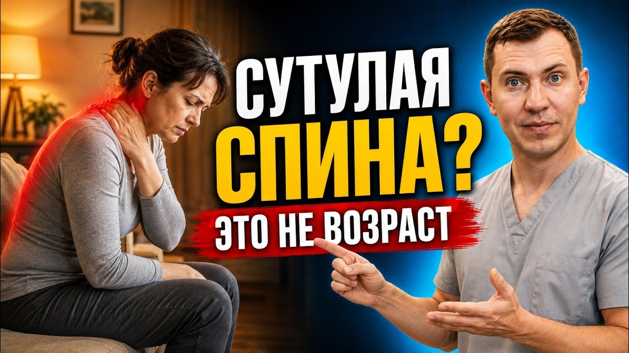 Сутулость и тянет шею? Исправьте осанку этими 3 движениями смотреть онлайн