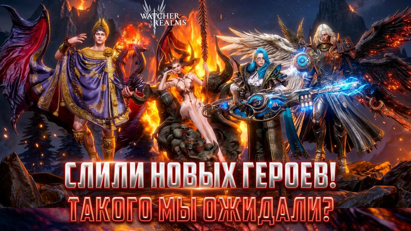 СЛИЛИ НОВЫХ ГЕРОЕВ, А МЫ И РАДЫ! ЧТО ОНИ ИЗ СЕБЯ ПРЕДСТАВЛЯЮТ? #watcherofrealms смотреть онлайн