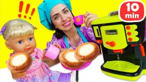 Готовим блинный торт с Беби Бон и Леей из пластилина Play-Doh 🍰🥞 | Для детей