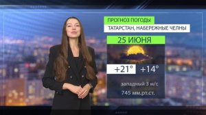 Прогноз погоды в Набережных Челнах на 25 июня 2026 г.