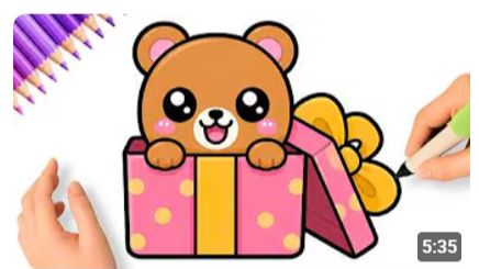 КАК НАРИСОВАТЬ ПРОСТОГО МИЛОГО ПЛЮШЕВОГО МЕДВЕДЯ 🧸🎁 смотреть онлайн
