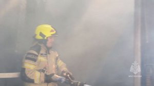 Ликвидация  пожара СТО в Давыдовке Симферопольского района. 23 06 2026