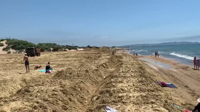 Анапа  сегодня   пляж отеля Лазурный берег