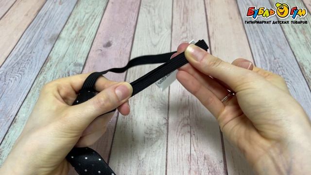 Галстук Lanson Kids классический в белый горошек черный - видео