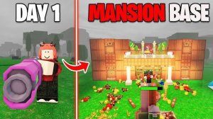 Я ПОСТРОИЛ ОСОБНЯК БАЗУ ЗА 99 НОЧЕЙ В ЛЕСУ 😱🏠