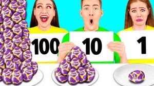 100 Слоев Еды Челлендж | Смешные Кулинарные Трюки