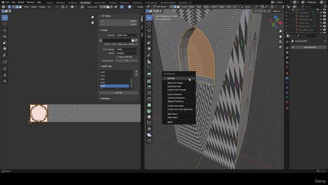 Create a Stylized Fort for Games Blender to Substance 15 - UV Mapping Part 1 смотреть онлайн