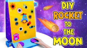 Мы построили ракету на Луну 🚀 настольная игра из картона своими руками 😱