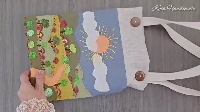 Knia Handmade Я превратила лоскуты ткани в сумку-тоут