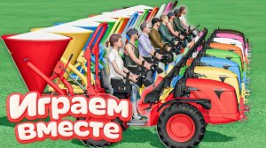 МУЛЬТИКИ ПРО РАЗНОЦВЕТНЫЕ МАШИНКИ И ТРАКТОРЫ ДЛЯ ДЕТЕЙ 🚜 ГОНКИ ТРАКТОРОВ ДЛЯ ДЕТЕЙ часть 46