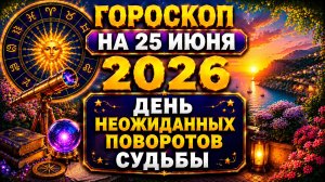 Гороскоп на 25 июня 2026 🔥 День неожиданных поворотов судьбы