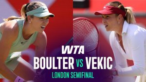 13.06.2026 | Кэти Боултер - Донна Векич | Лучшие моменты матча | WTA London 2026