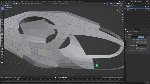 BLENDER Creating the Dune Ornithopter 10_Modeling section_fixing some issues смотреть онлайн