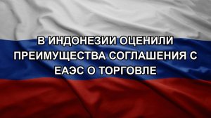 В Индонезии оценили преимущества соглашения с ЕАЭС о торговле