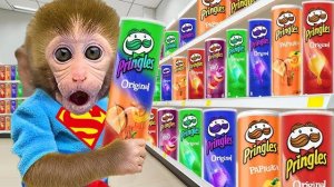 Малыш БонБон впервые увидел разноцветные чипсы Pringles 😲🥨 | BonBon и друзья