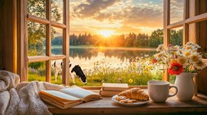 УТРО У ОЗЕРА С ПЕНИЕМ ПТИЦ ДЛЯ ЧТЕНИЯ И СПОКОЙСТВИЯ 🌅🐦