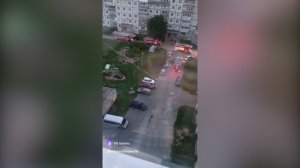 (Рыбинск-40) ПОЖАР НА УЛИЦЕ КОРАБЛЕСТРОИТЕЛЕЙ