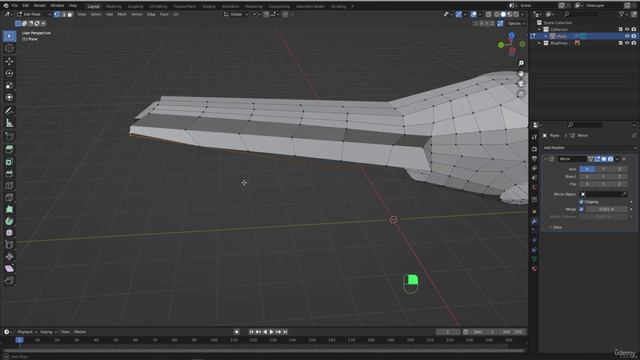 BLENDER Creating the Dune Ornithopter 9_Modeling section_Modeling the tail of the Thopter смотреть онлайн