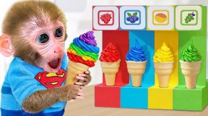 Малышка Обезьянка Bonbon Строит Тюрьму Из Разноцветного Лего, Чтобы Поймать Вора🌈🐵🥰