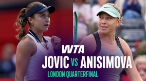 12.06.2026 | Ива Йович - Аманды Анисимовой | Лучшие моменты матча | WTA London 2026