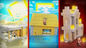 ПОЧЕМУ НАША ДЕРЕВНЯ НАХОДИТСЯ В РАЗНЫХ ЧАСТЯХ МИРА В МАЙНКРАФТ Компот Minecraft