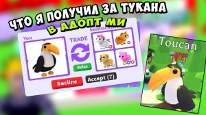 Что дают за  ТУКАНА в Адопт Ми . На что меняют тукана в Адопт Ми .  Трейды в Adopt Me