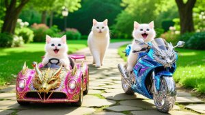 Мама-кошка подстригает шерсть на ферме и делает тигровую шапку для котят дома🐾🎩🐯