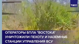 Операторы БПЛА «Востока» уничтожили пехоту и наземные станции управления ВСУ