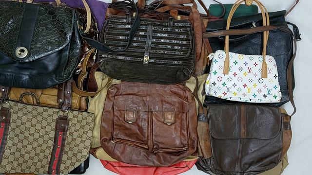 43774 Сумки винтаж кожаные, 5пак, Borse, секонд (vintage/1 кат) оптом смотреть онлайн