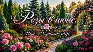 Цветение роз в июне. Сезон 2026 года.