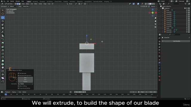 Create a Stylized Fort for Games Blender to Substance 6 - Creating the spears and the scythe смотреть онлайн