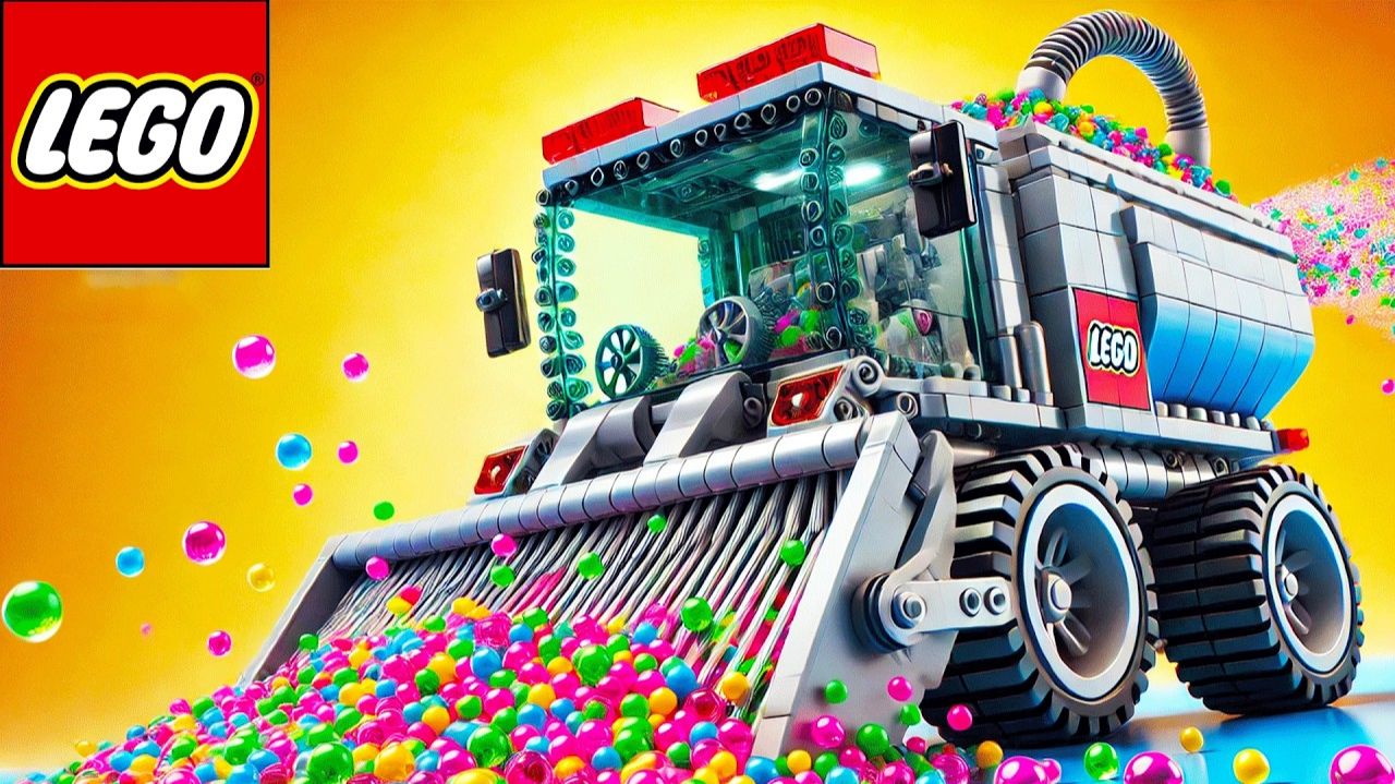 I Build Lego Car Cleaning Orbeez 🚚 Lego Technic Car смотреть онлайн