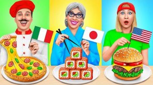 Кулинарный Челлендж_ Я против Бабушки _ Еда из Разных Стран Мира от Mega DO Challenge