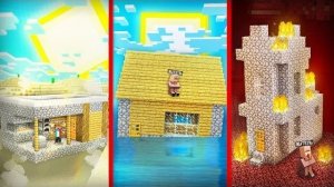 ПОЧЕМУ НАША ДЕРЕВНЯ НАХОДИТСЯ В РАЗНЫХ ЧАСТЯХ МИРА В МАЙНКРАФТ | Компот Minecraft