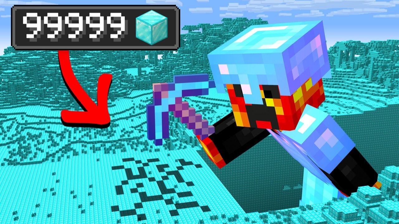 Получи $1,000 за каждый добытый Алмаз! Minecraft Karl