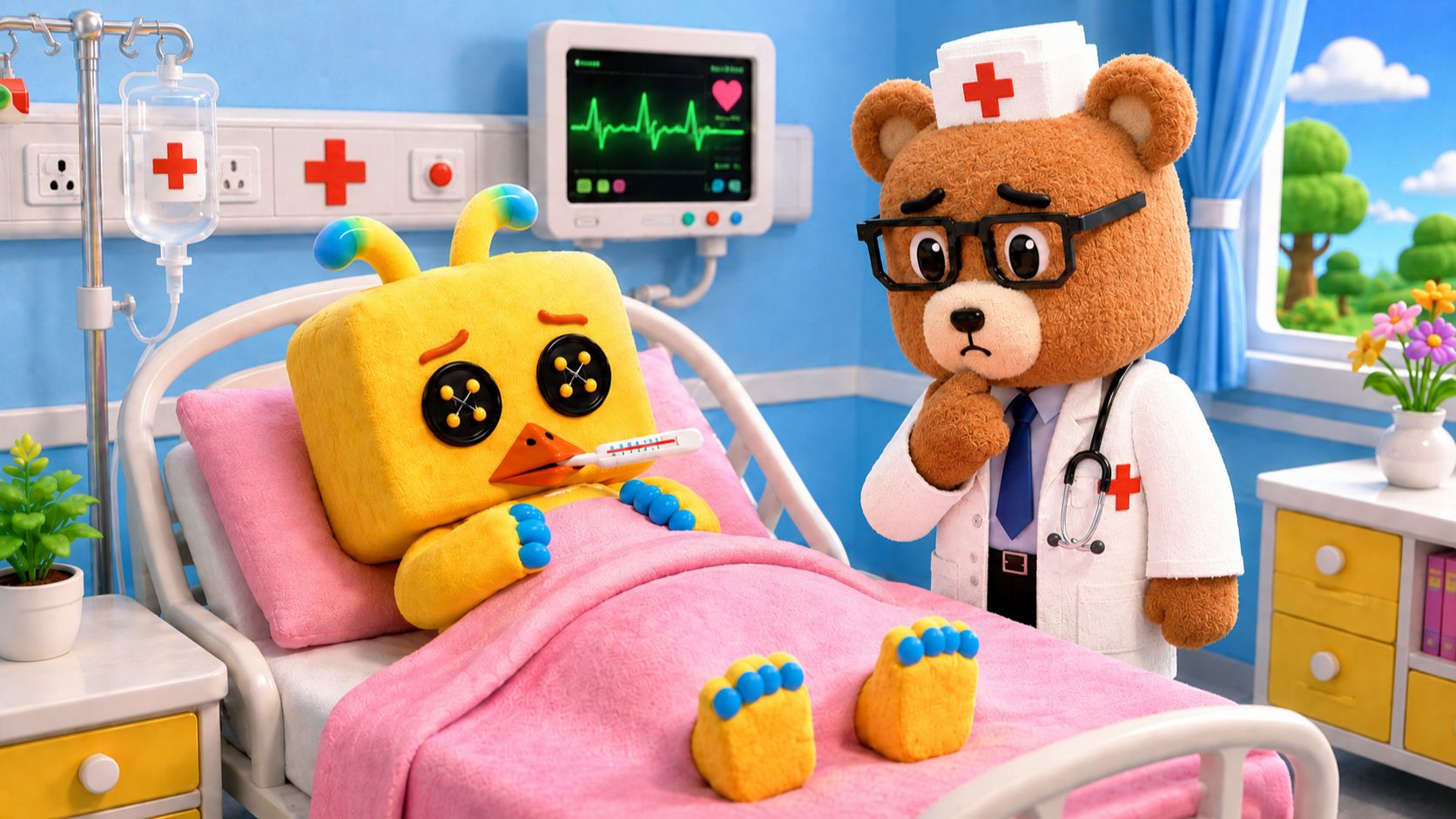 😭ШОК! ШИКА ЗАБОЛЕЛА! в СУПЕР МИШКА! SUPER BEAR ADVENTURE
