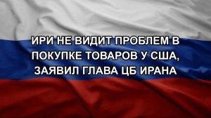 ИРИ не видит проблем в покупке товаров у США, заявил глава ЦБ Ирана