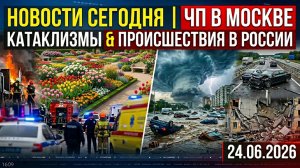 НОВОСТИ СЕГОДНЯ 24.06.2026 | ЧП в Москве, разрушительные катаклизмы, главные происшествия в России